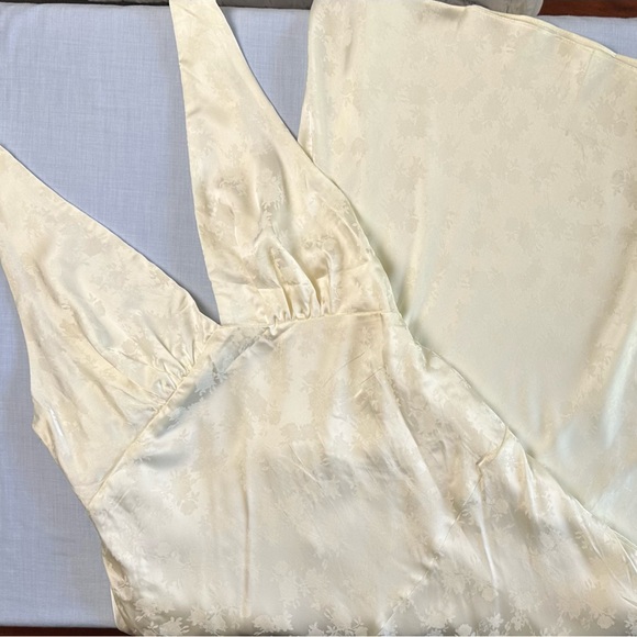 Petal & Pup Cream Satin Maxi Dress - Picture 2 of 4